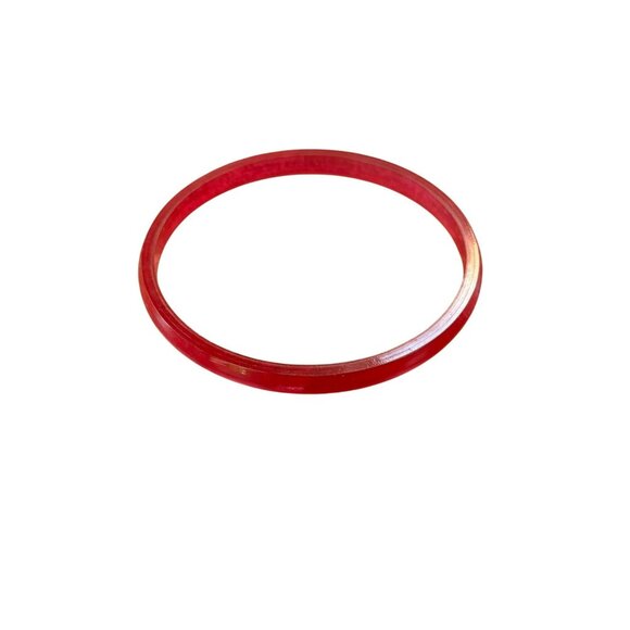 Vintage Red Acrylic Bangle Bracelet - Picture 1 of 5